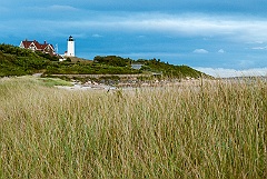 Nonska Light Over Beach on Cape Cod